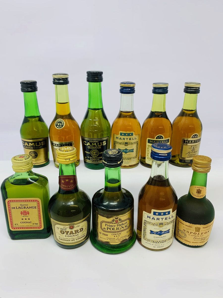 11 X COGNAC MINIATURES