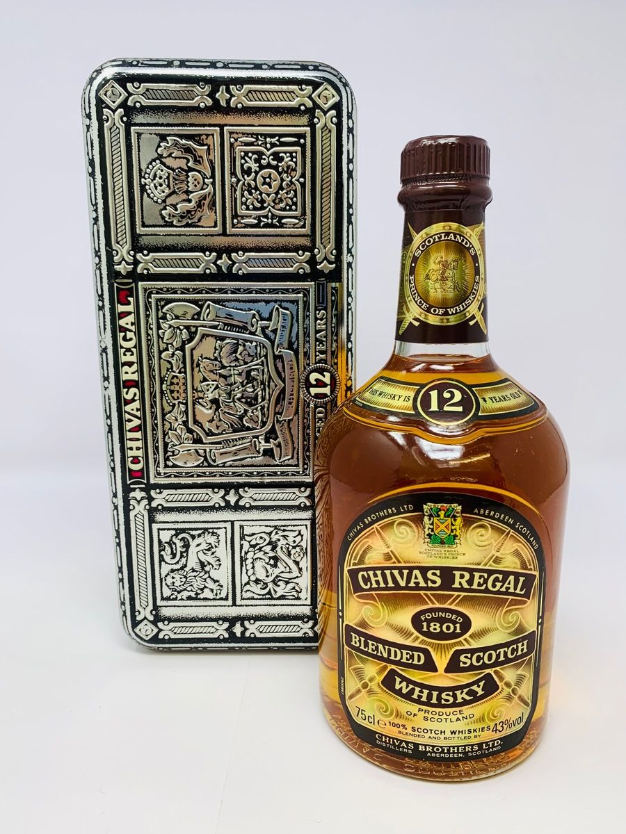 CHIVAS REGAL 12 YEAR OLD 1980'S WITH TIN
