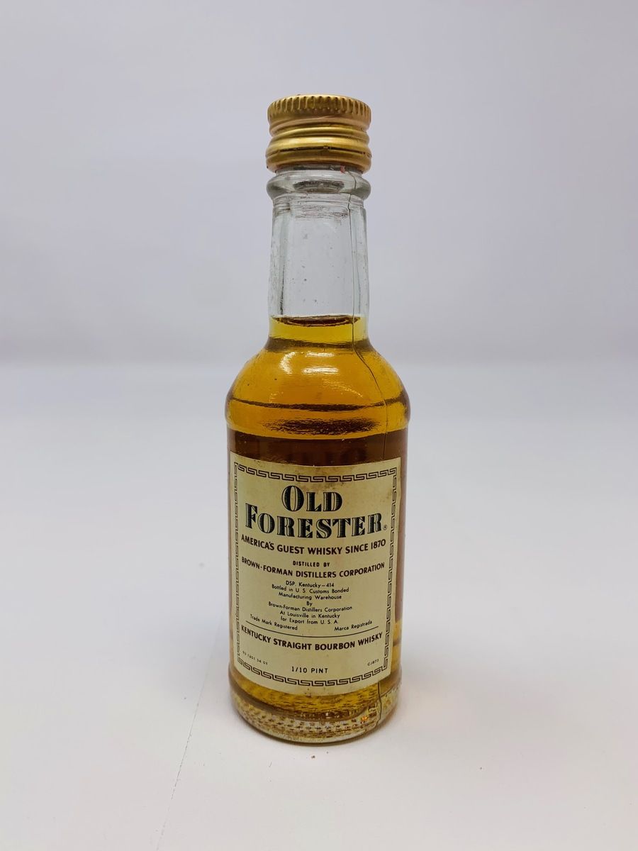 OLD FORESTER KENTUCKY STRAIGHT BOURBON MINIATURE 70 PROOF