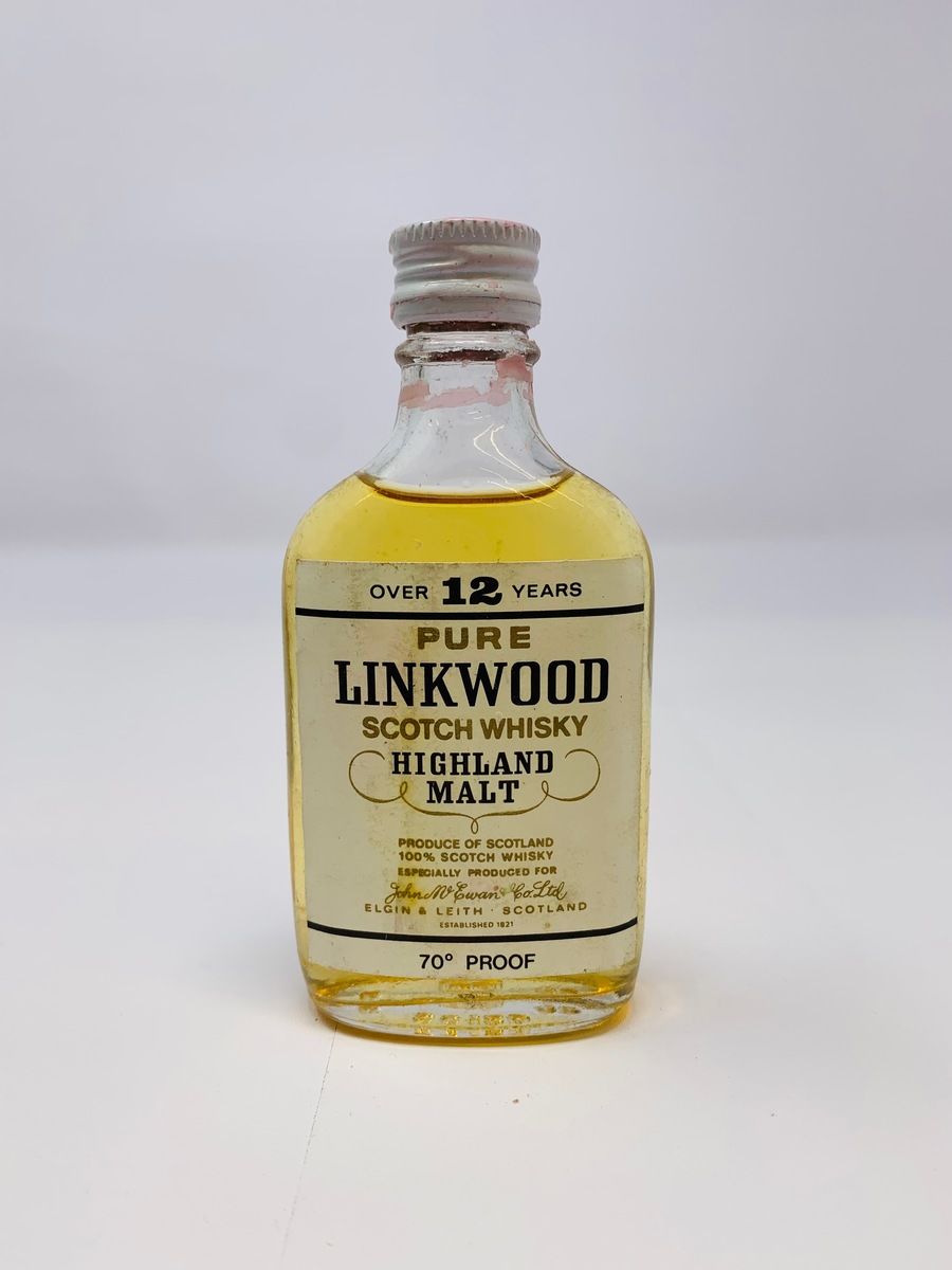 LINKWOOD OVER 12 YEAR OLD WHISKY MINIATURE