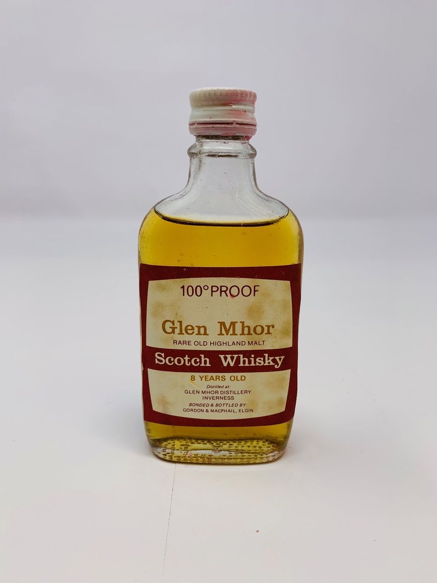 GLEN MHOR 8 YEAR OLD 100 PROOF GORDON & MACPHAIL MINIATURE