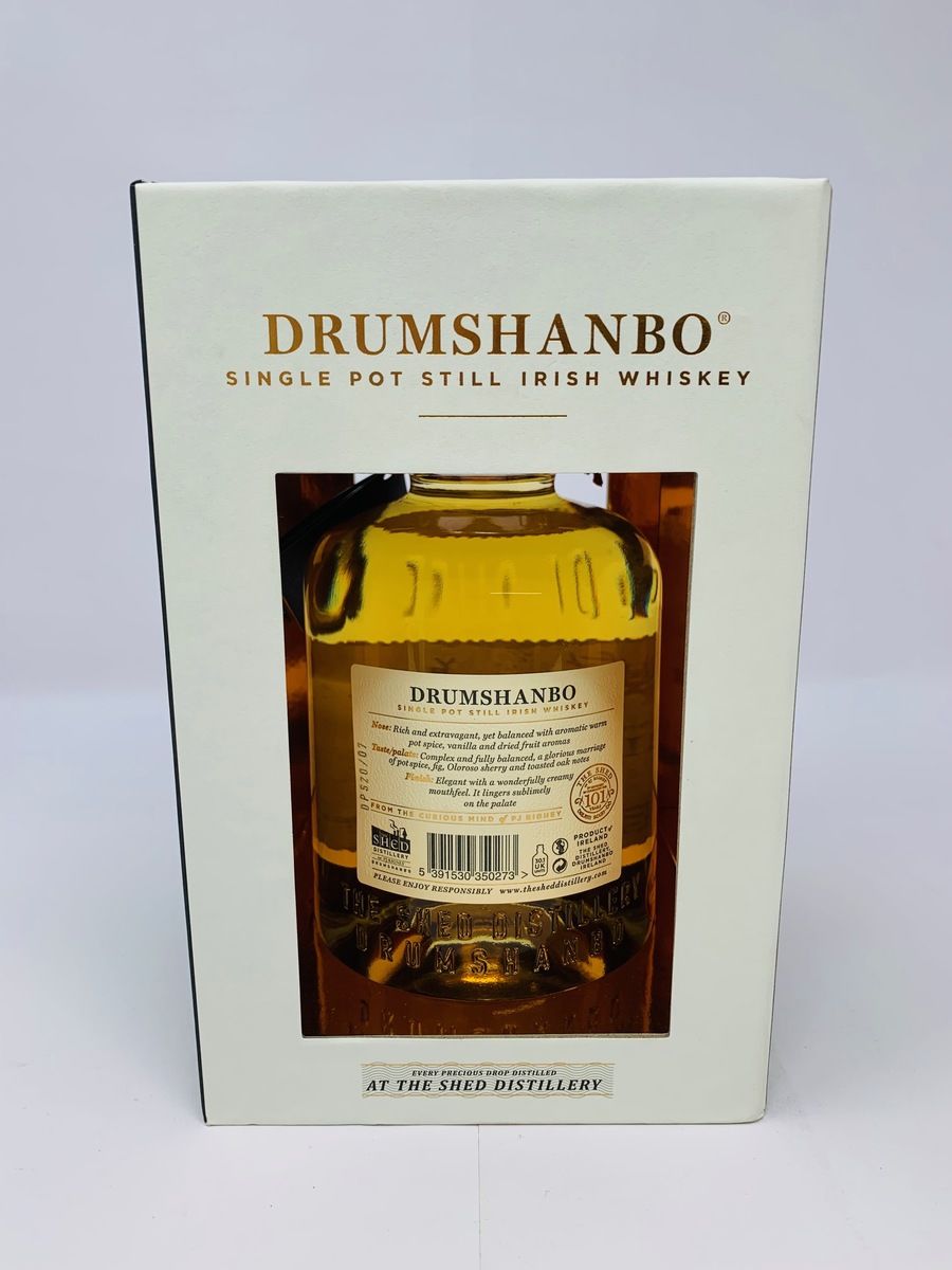 DRUMSHANBO SINGLE POT STILL IRISH WHISKEY