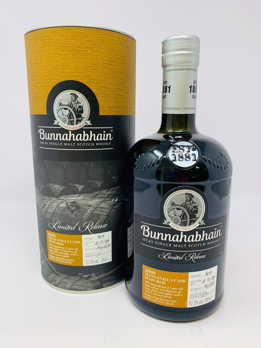 BUNNAHABHAIN 2008 11 YEAR OLD MANZANILLA CASK 