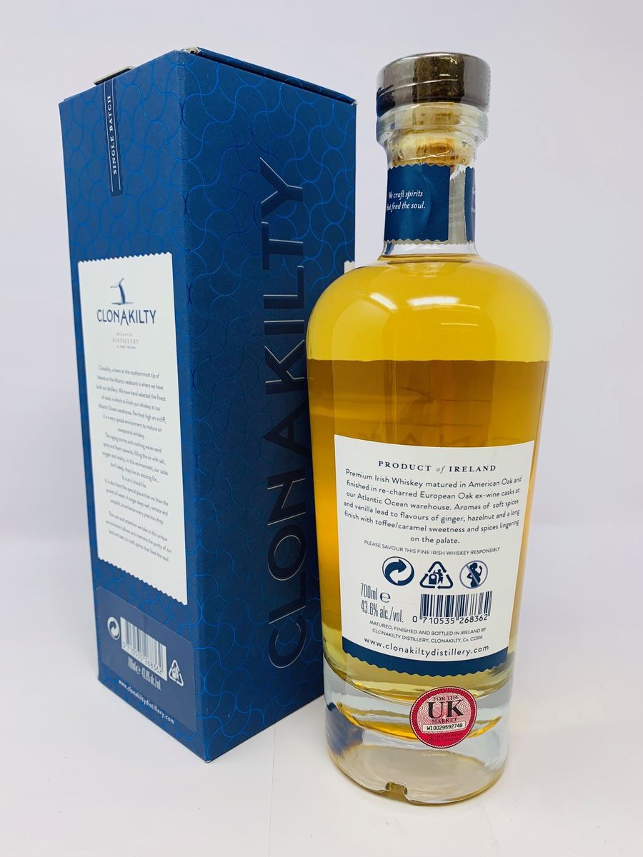 CLONAKILTY IRISH WHISKEY DOUBLE OAK FINISH