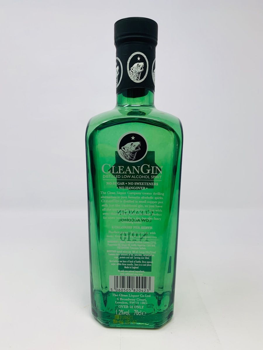 THE CLEAN LIQUOR CO - NO10 CLEAN GIN