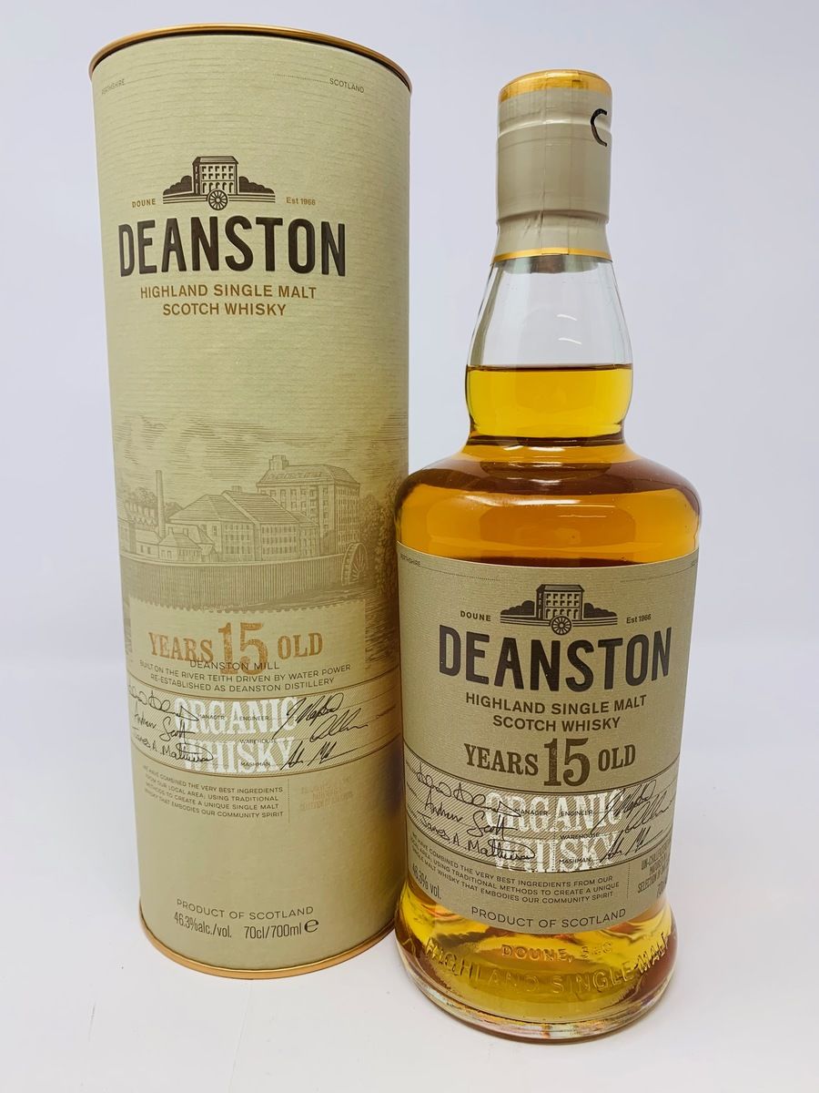 DEANSTON 15 YEAR OLD ORGANIC WHISKY