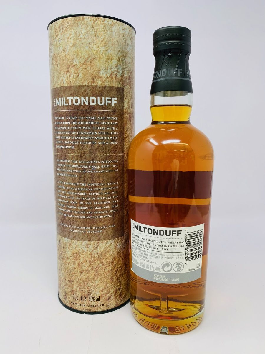 BALLANTINES MILTONDUFF 15 YEAR OLD 