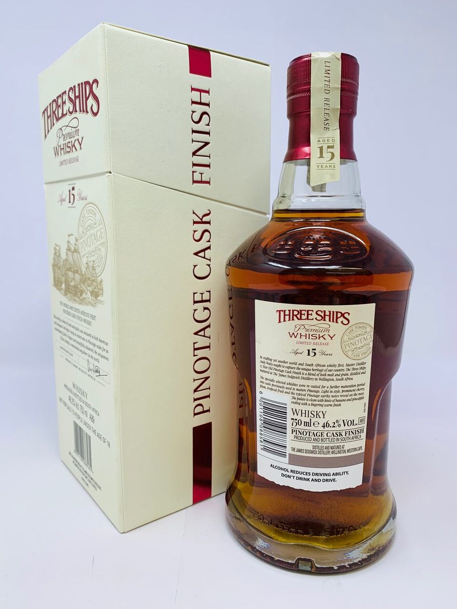 THREE SHIPS 15 YEAR OLD LIMITED RELEASE PINOTAGE CASK FINISH