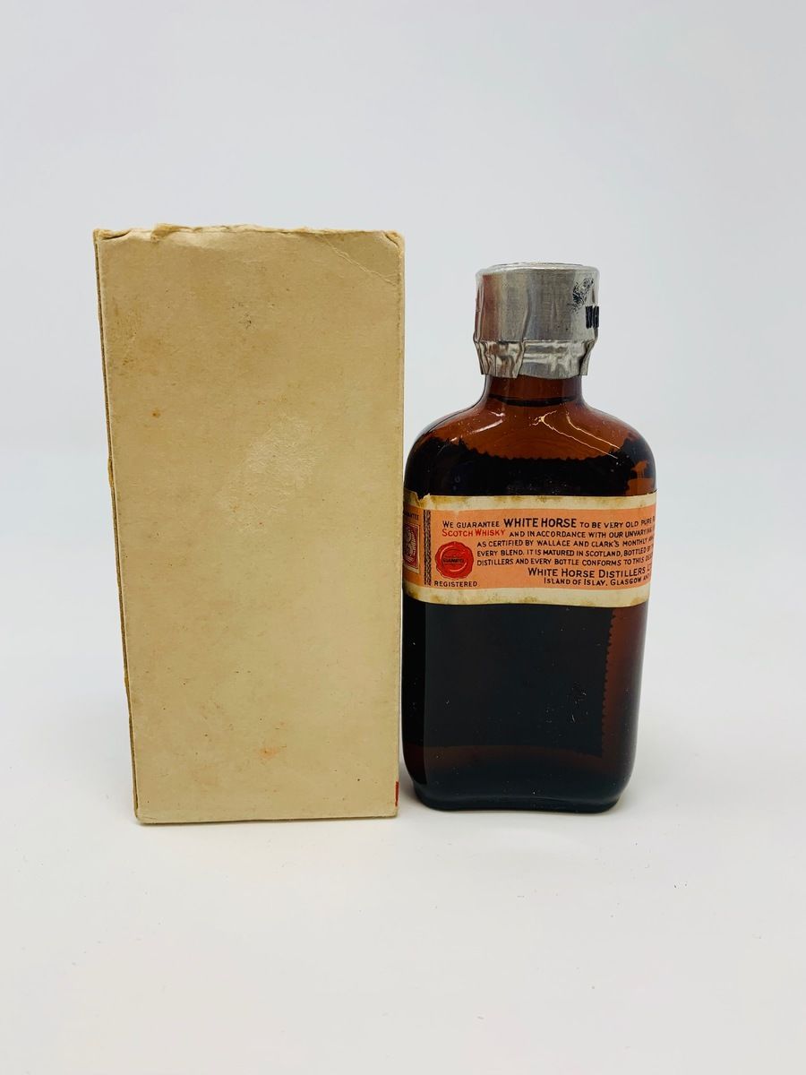 WHITE HORSE FINE OLD SCOTCH WHISKY MINIATURE 1951 BOTTLING 