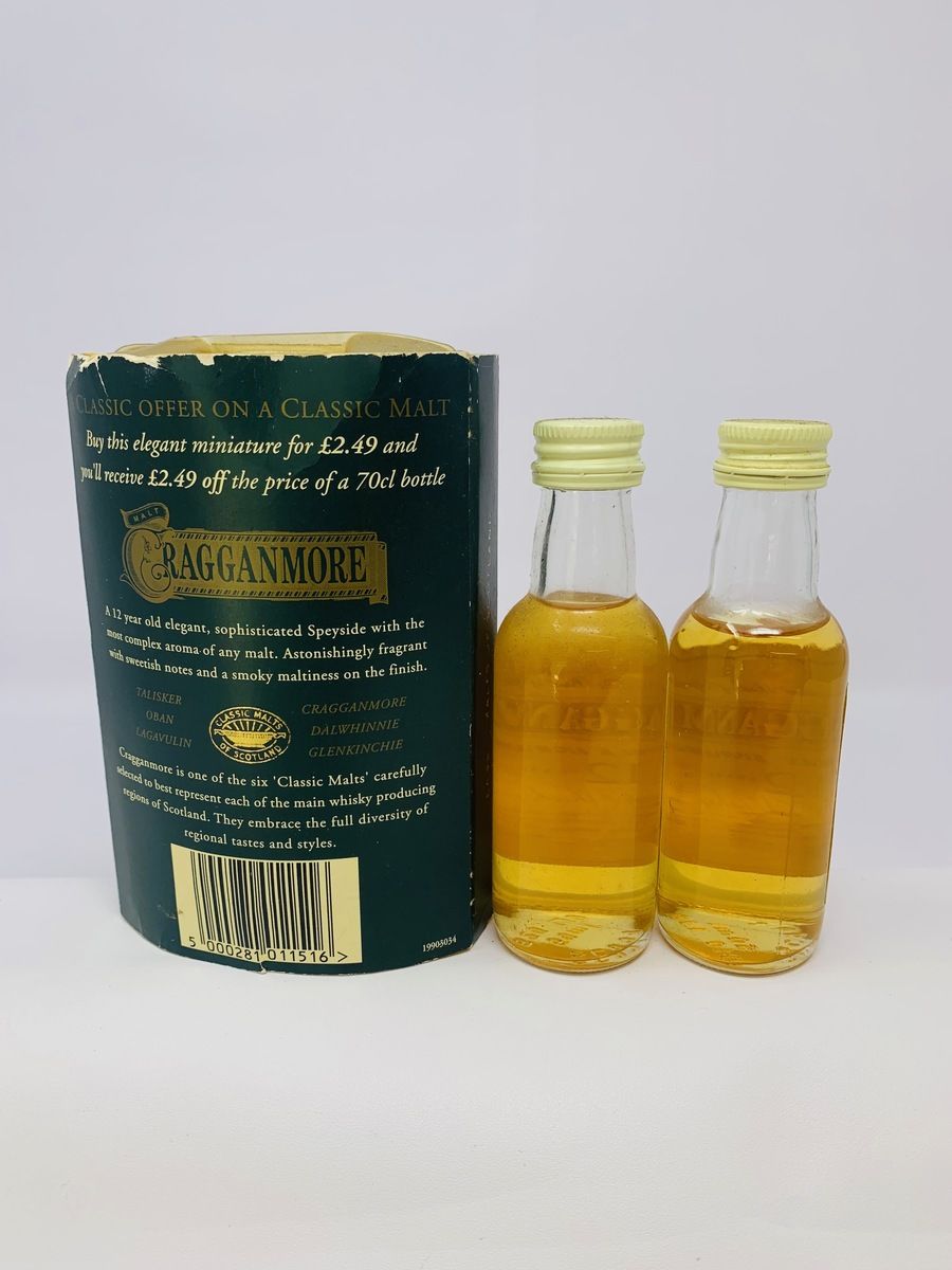 CRAGGANMORE 12 YEAR OLD MINIATURES