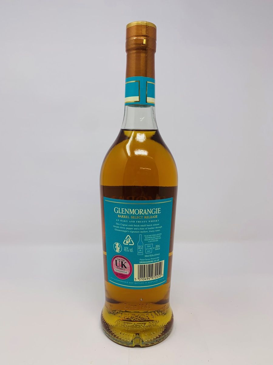 GLENMORANGIE BARREL SELECT RELEASE 13 YEAR OLD COGNAC CASK FINISH