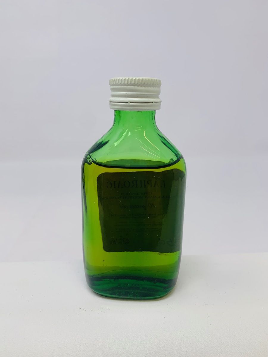 LAPHROAIG 10 YEAR OLD PRE ROYAL WARRANT MINIATURE (FLAT)