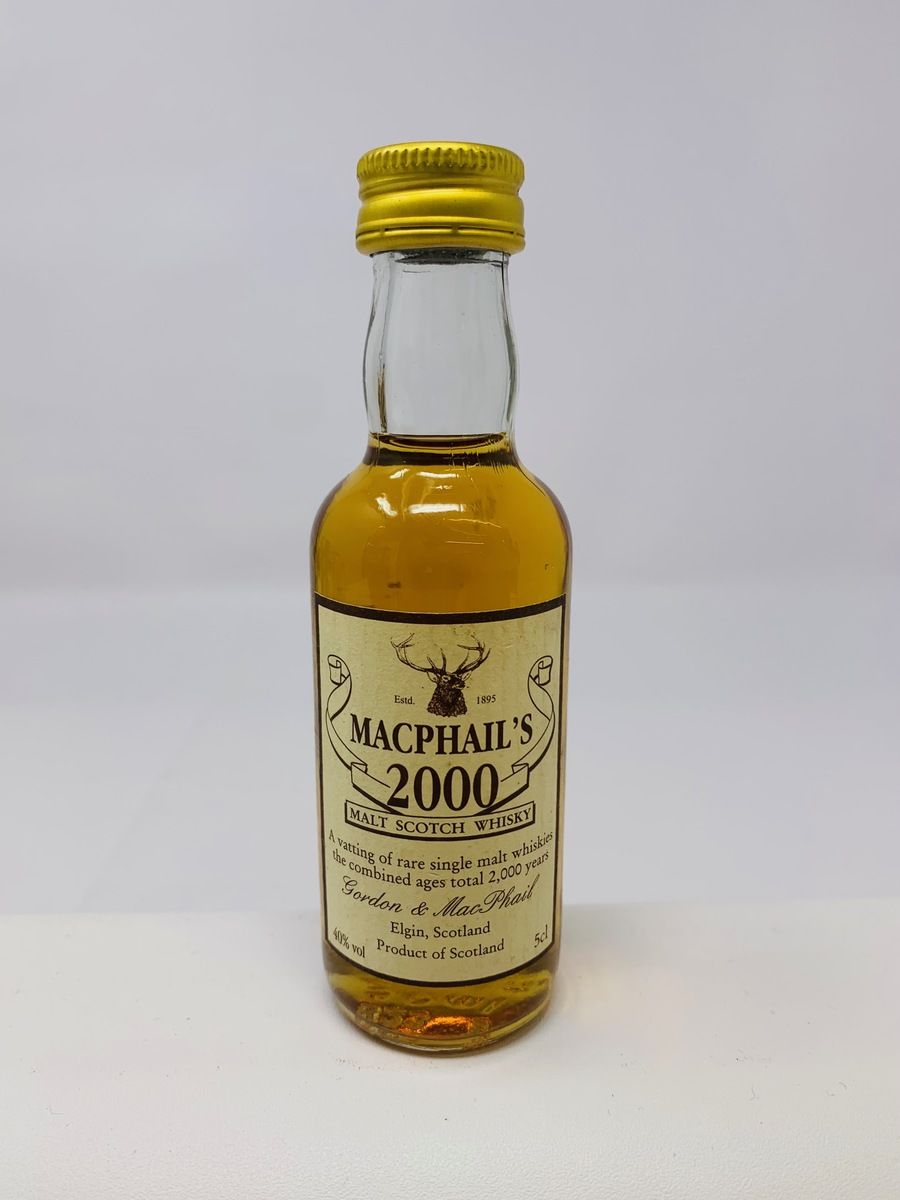 MACPHAIL'S 2000 MALT SCOTCH WHISKY MINIATURE