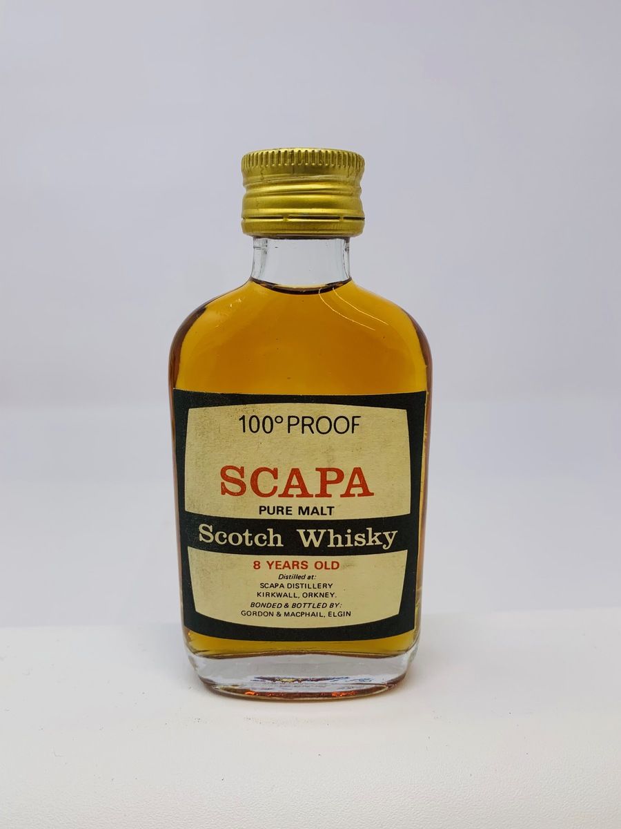 SCAPA WHISKY 100 PROOF 8 YEAR OLD MINIATURE