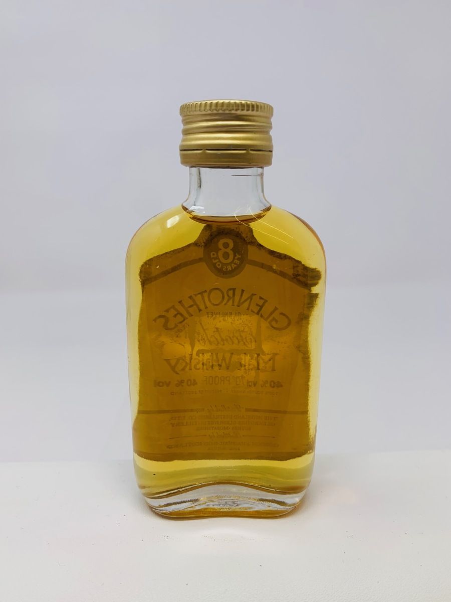 GLENROTHES GLENLIVET 8 YEAR OLD 70 PROOF MINIATURE