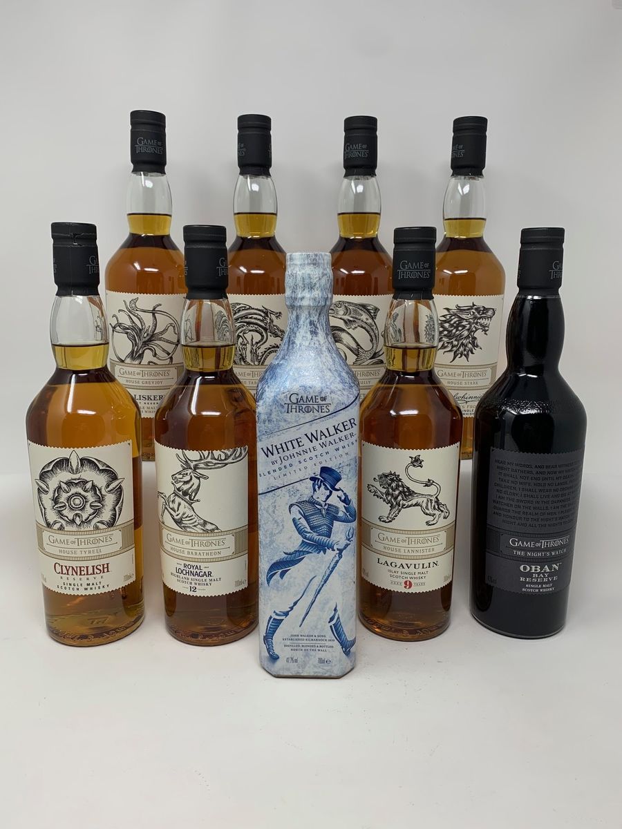 GAME OF THRONES SET WITH JOHNNIE WALKER WHITE WALKER