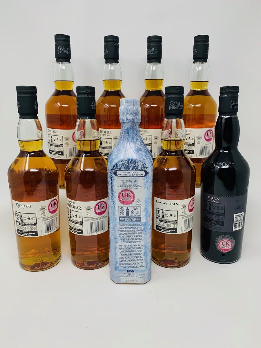 GAME OF THRONES SET WITH JOHNNIE WALKER WHITE WALKER