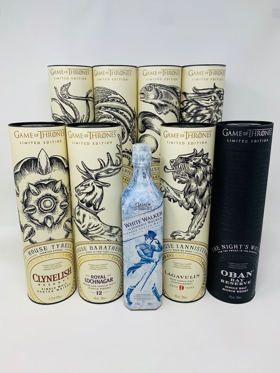 GAME OF THRONES SET WITH JOHNNIE WALKER WHITE WALKER