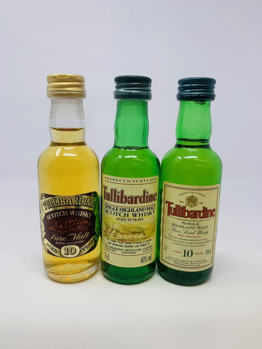 TULLIBARDINE SINGLE HIGHLAND MALT MINIATURES