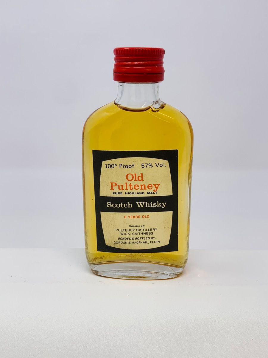OLD PULTENEY 8 YEAR OLD 100% PROOF MINIATURE