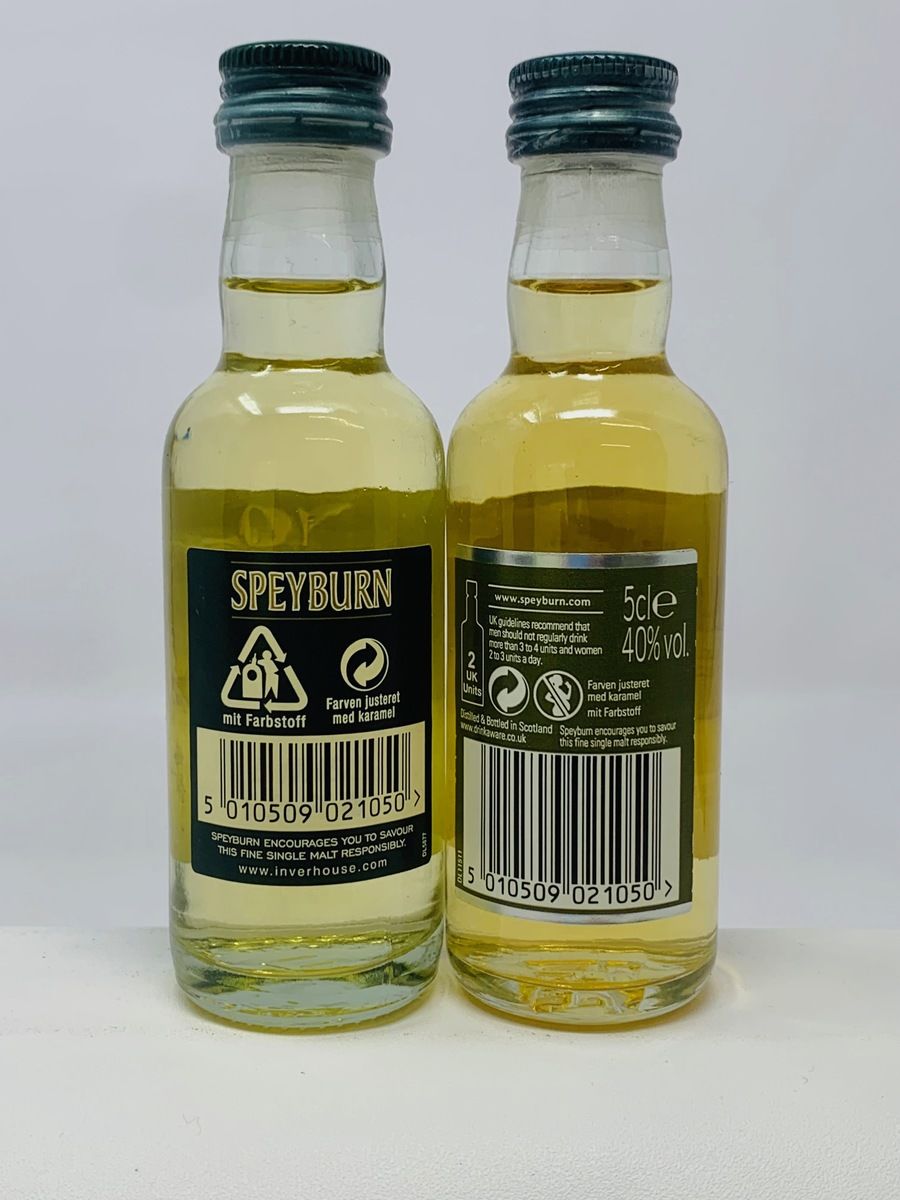 2 X SPEYBURN 10 YEAR OLD WHISKY MINIATURES 