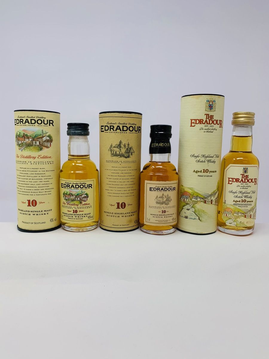 EDRADOUR 10 YEAR OLD MINIATURES