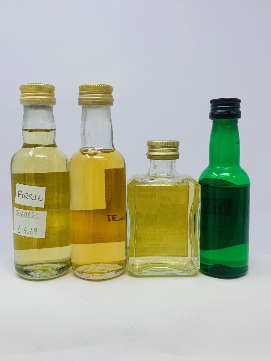 4 X WHISKY MINIATURES 