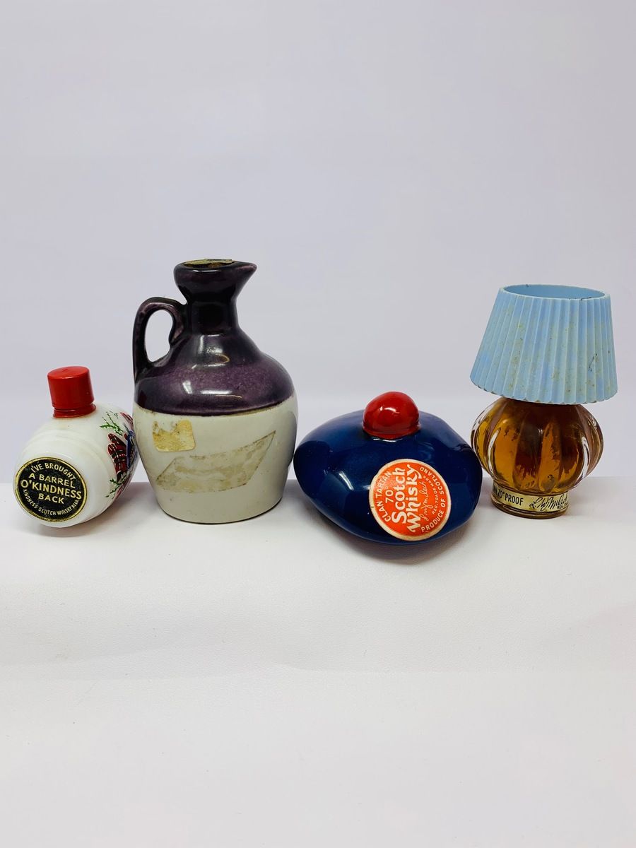 4 X WHISKY MINIATURES 