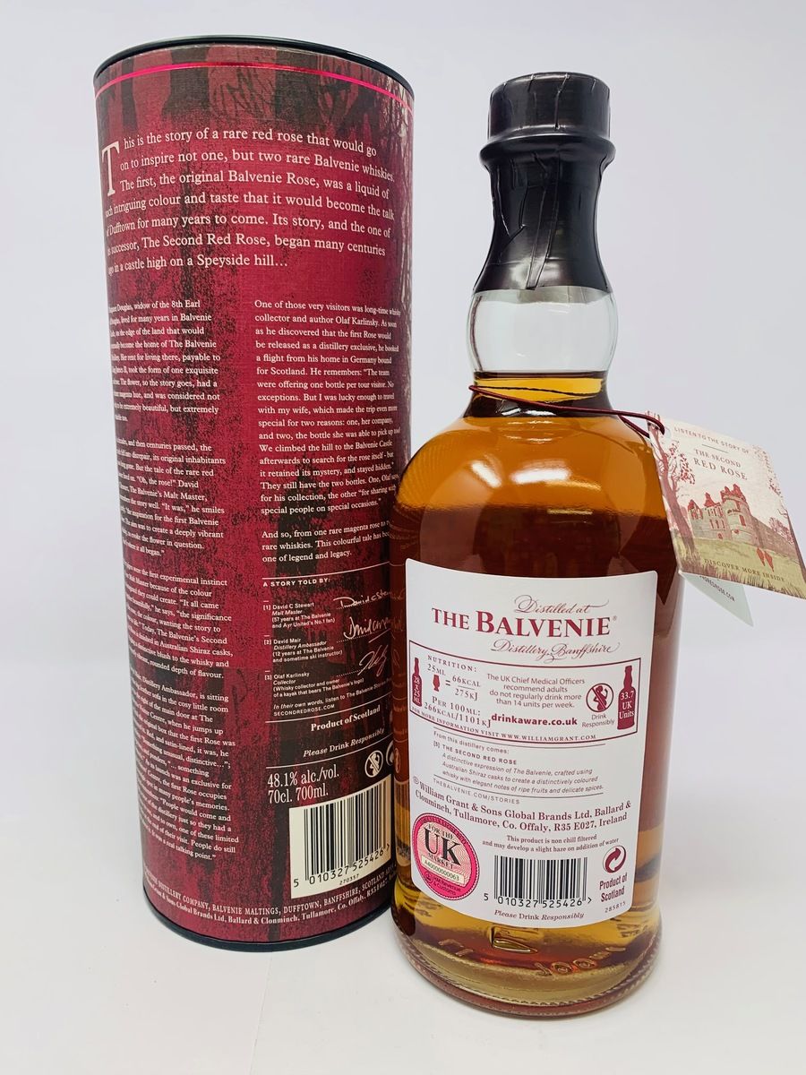 BALVENIE - THE SECOND RED ROSE 21 YEAR OLD