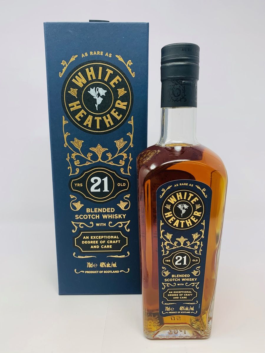 WHITE HEATHER 21 YEAR OLD BLENDED SCOTCH WHISKY