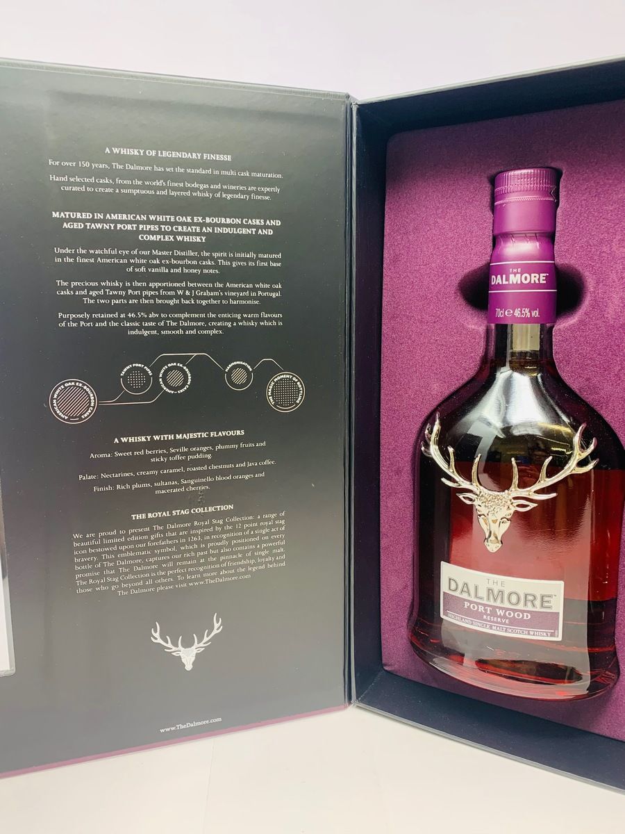 THE DALMORE PORT WOOD RESERVE PACK WITH GLASSES 