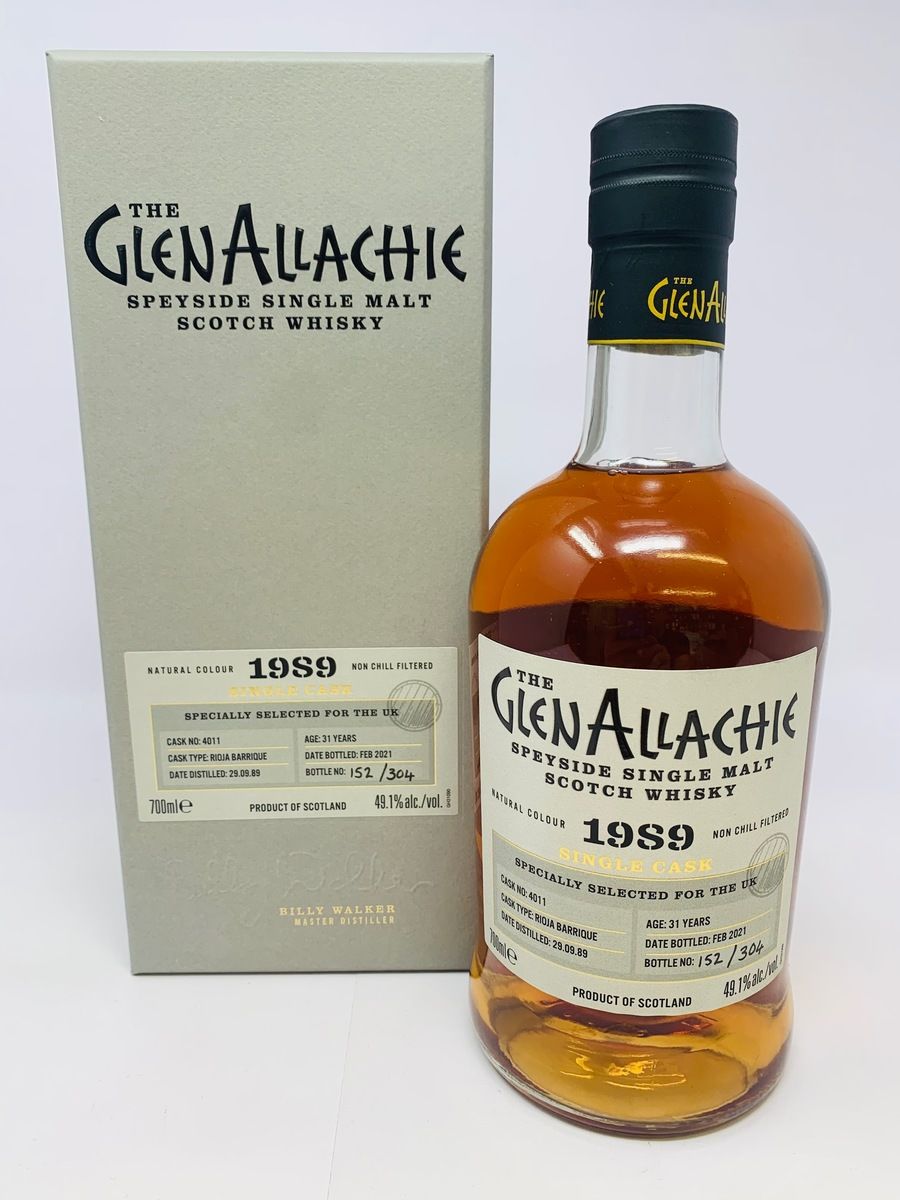 GLENALLACHIE 1989 31 YEAR OLD RIOJA SINGLE CASK 