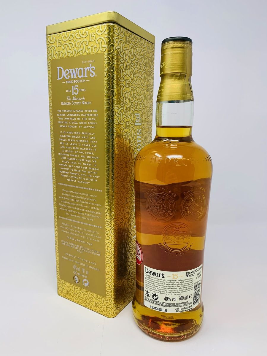 DEWARS 15 YEAR OLD THE MONARCH 