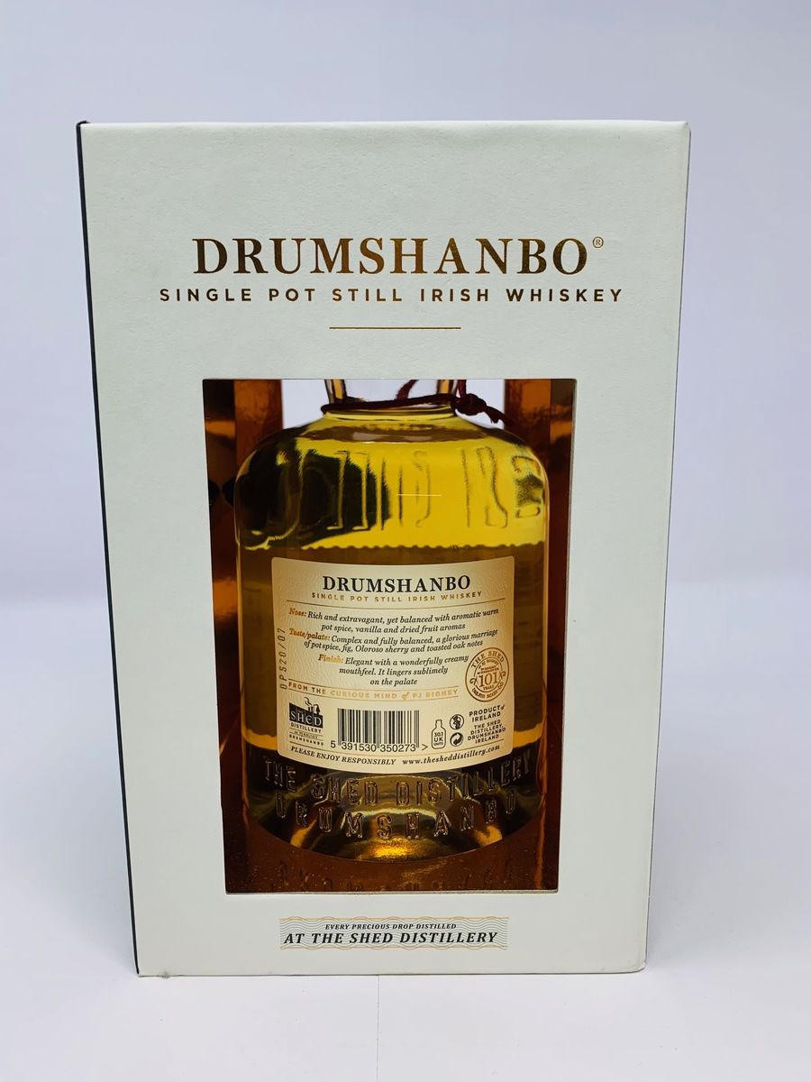 DRUMSHANBO SINGLE POT STILL IRISH WHISKEY