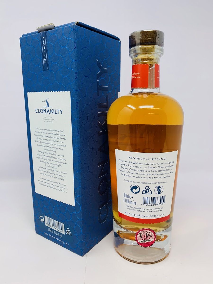 CLONAKILTY IRISH WHISKEY PORT CASK FINISH