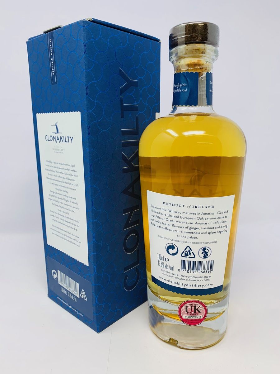 CLONAKILTY IRISH WHISKEY DOUBLE OAK FINISH