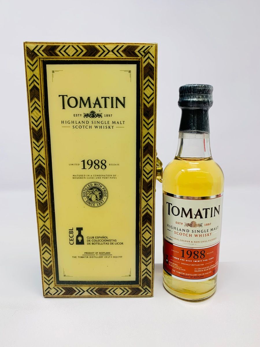 TOMATIN 1988 OVER 25 YEAR OLD MINIATURE - CECBL 2014 - LIMITED EDITION CASE