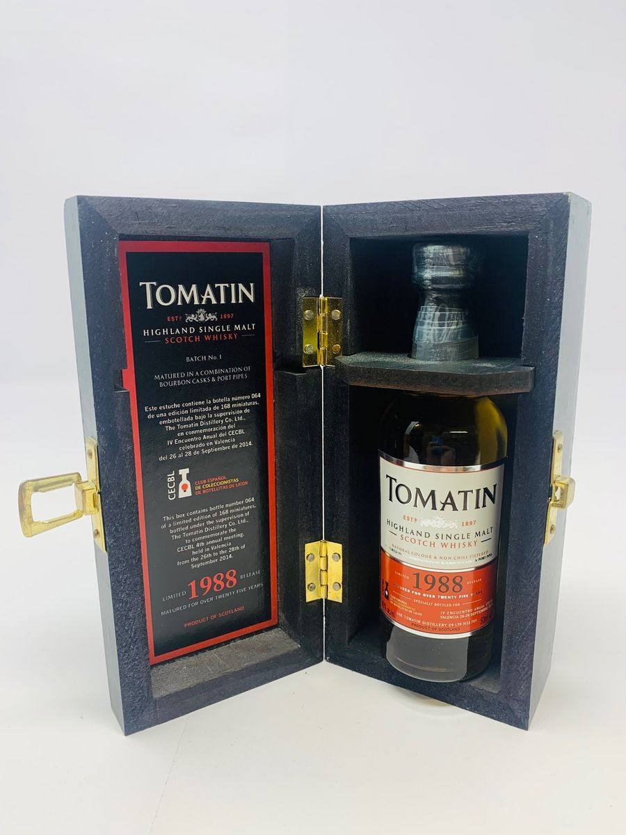 TOMATIN 1988 OVER 25 YEAR OLD MINIATURE - CECBL 2014 