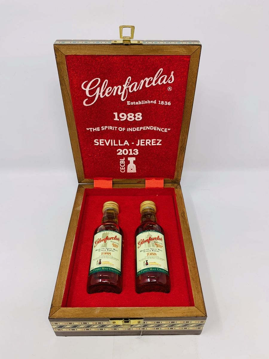 GLENFARCLAS VINTAGE 1988 - CECBL 2013 - SEVILLA - JEREZ MINIATURE SET