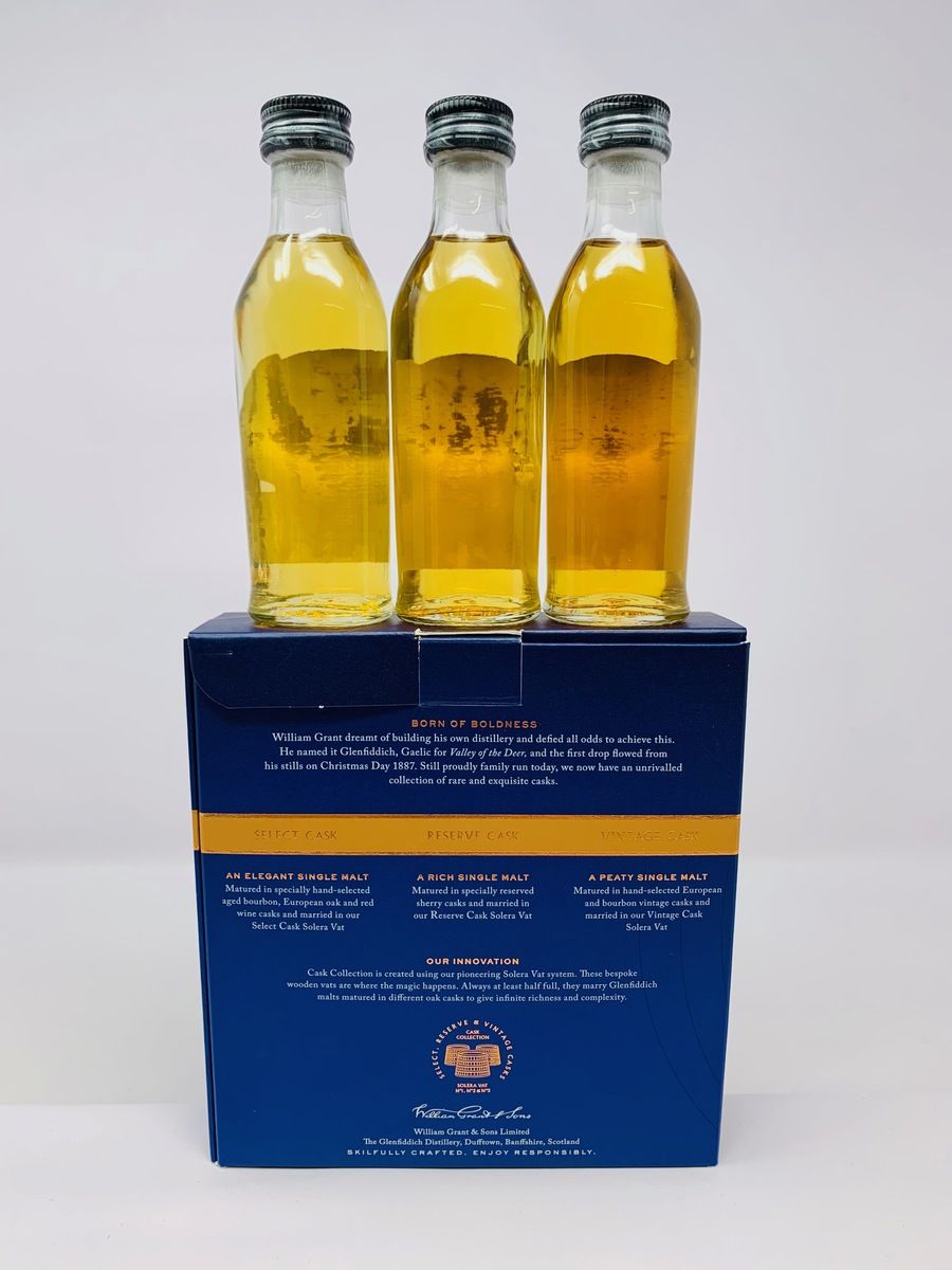 GLENFIDDICH CASK COLLECTION MINIATURE SET