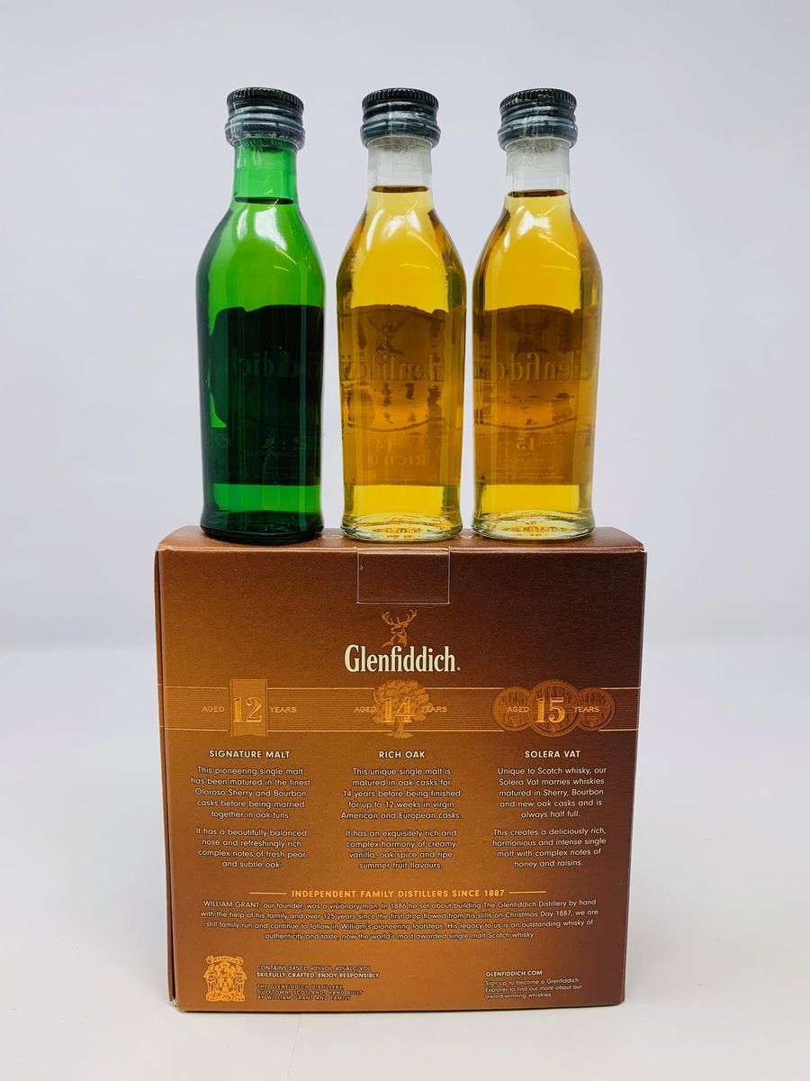 GLENFIDDICH FAMILY COLLECTION MINIATURE SET