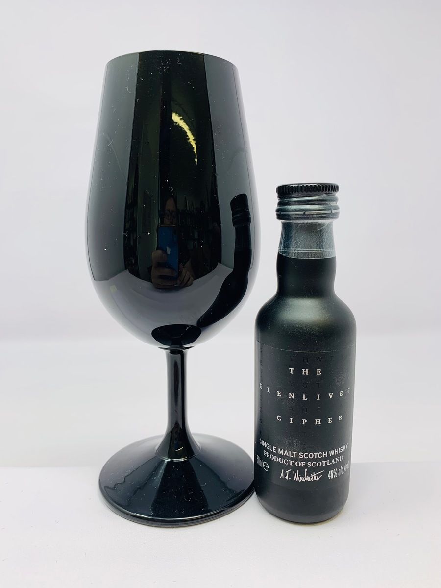 GLENLIVET CIPHER MINIATURE WITH GLASS