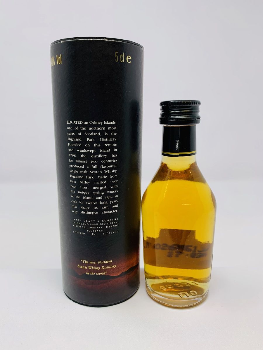 HIGHLAND PARK 12 YEAR OLD 1990's MINIATURE