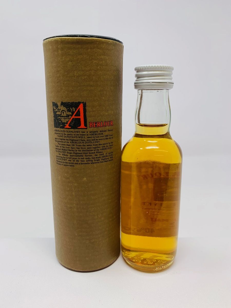 ABERLOUR GLENLIVET 12 YEAR OLD WHISKY MINIATURE
