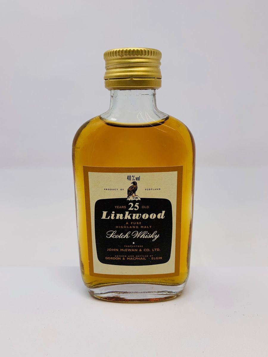 LINKWOOD 25 YEAR OLD WHISKY MINIATURE