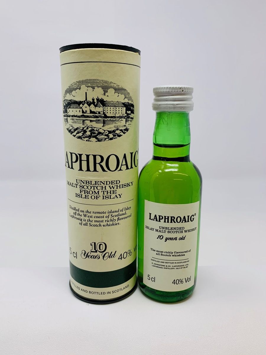 LAPHROAIG 10 YEAR OLD 1980's PRE ROYAL WARRANT MINIATURE