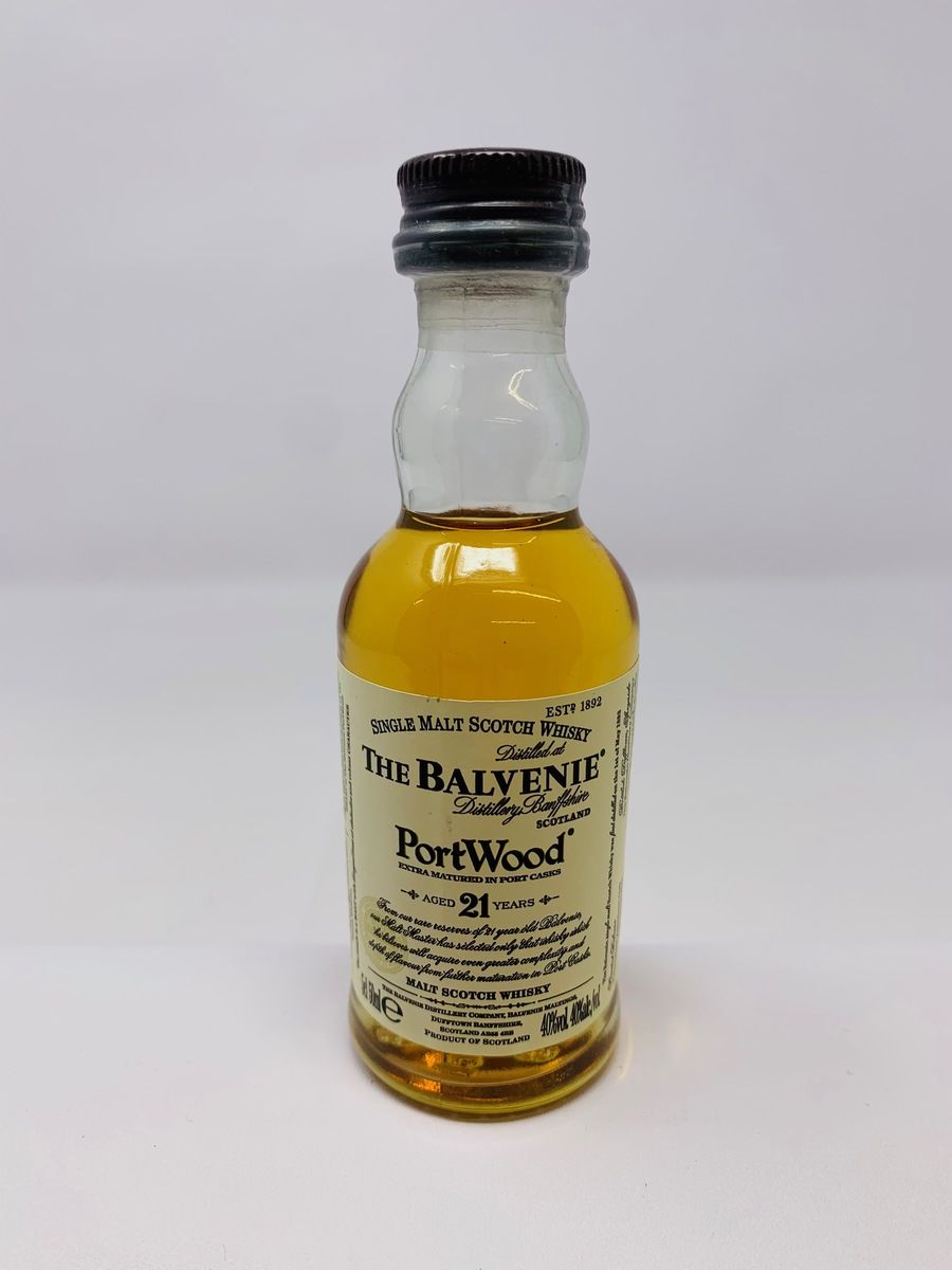 BALVENIE 21 YEAR OLD PORT WOOD MINIATURE