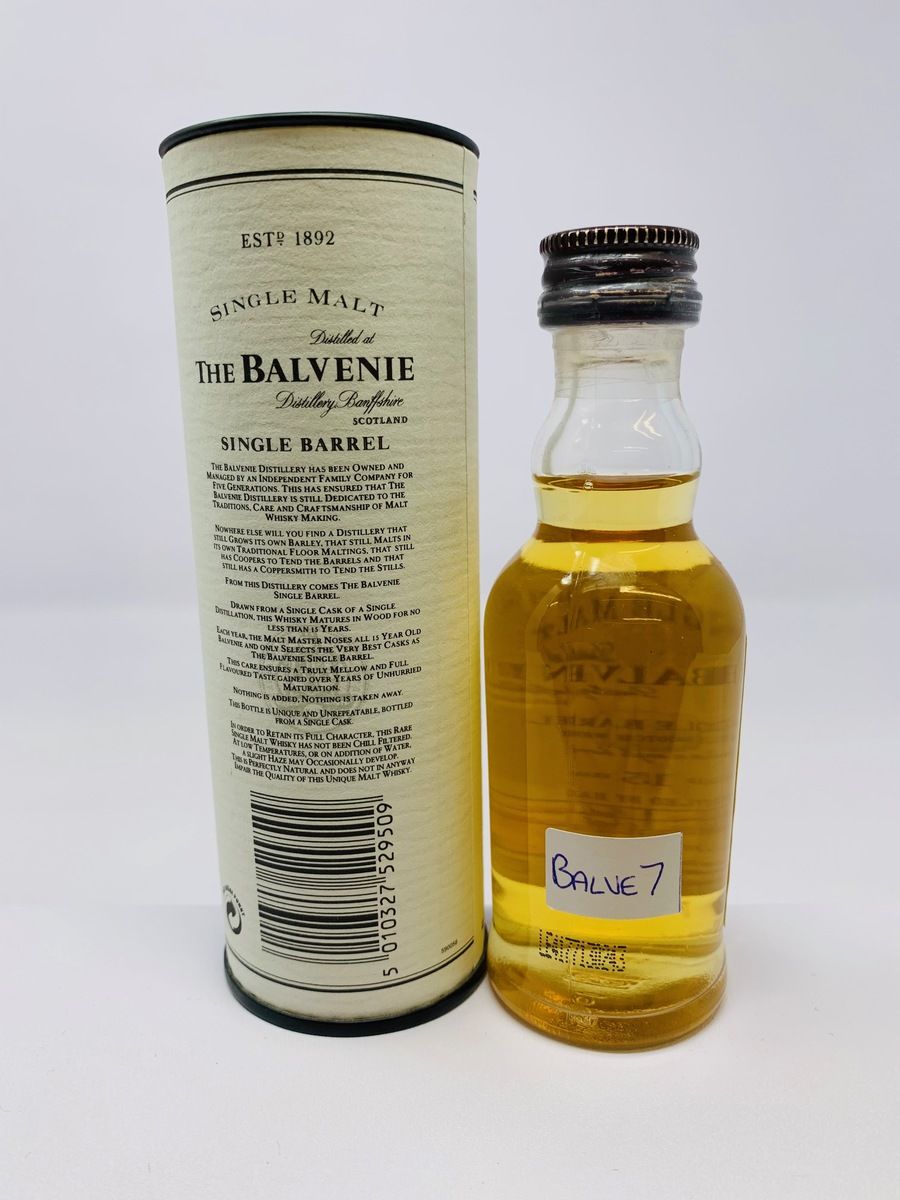 BALVENIE 15 YEAR OLD SINGLE BARREL MINIATURE 