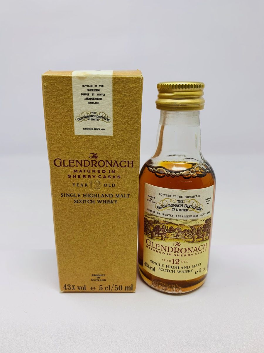 GLENDRONACH SHERRY CASK 12 YEAR OLD MINIATURE