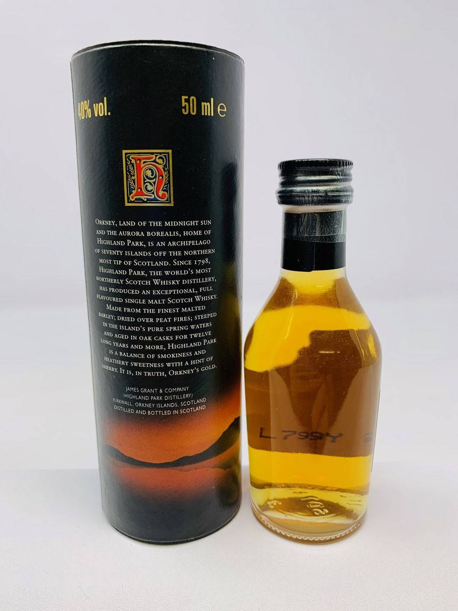 HIGHLAND PARK 12 YEAR OLD 1990's MINIATURE
